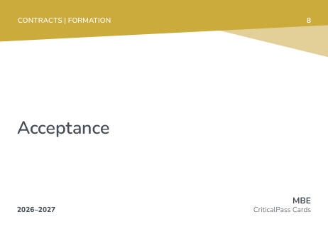 MBE Cards – Critical Pass